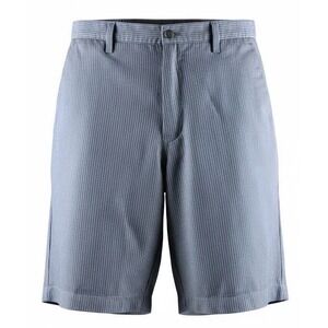 VOLCOM Frickin Stripe Shorts Mens 36 Gray Pinstripe Chino Hybrid Logo